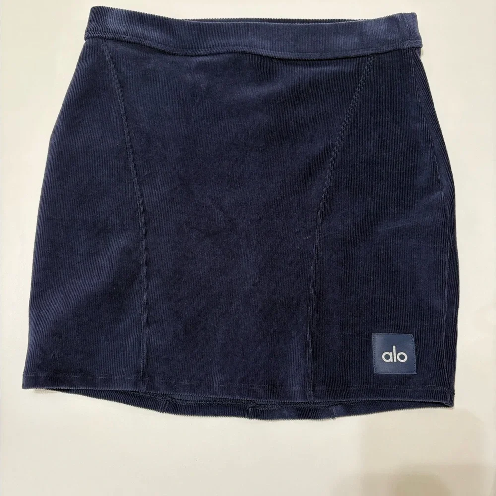 ALO Yoga Navy Blue Mini Skirt